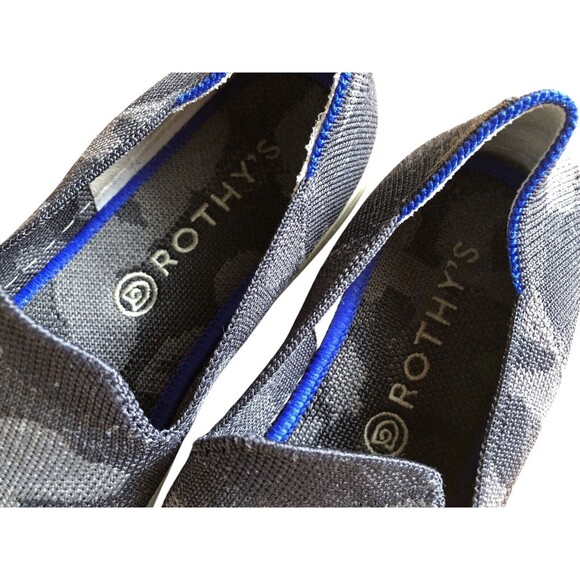 ROTHY’S The Original Slip On Sneaker Gray Camo Shoes size 7.5 - Picture 6 of 8